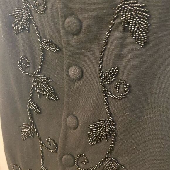Vivienne Tam beaded front vintage vest , size 2 - Picture 5 of 9